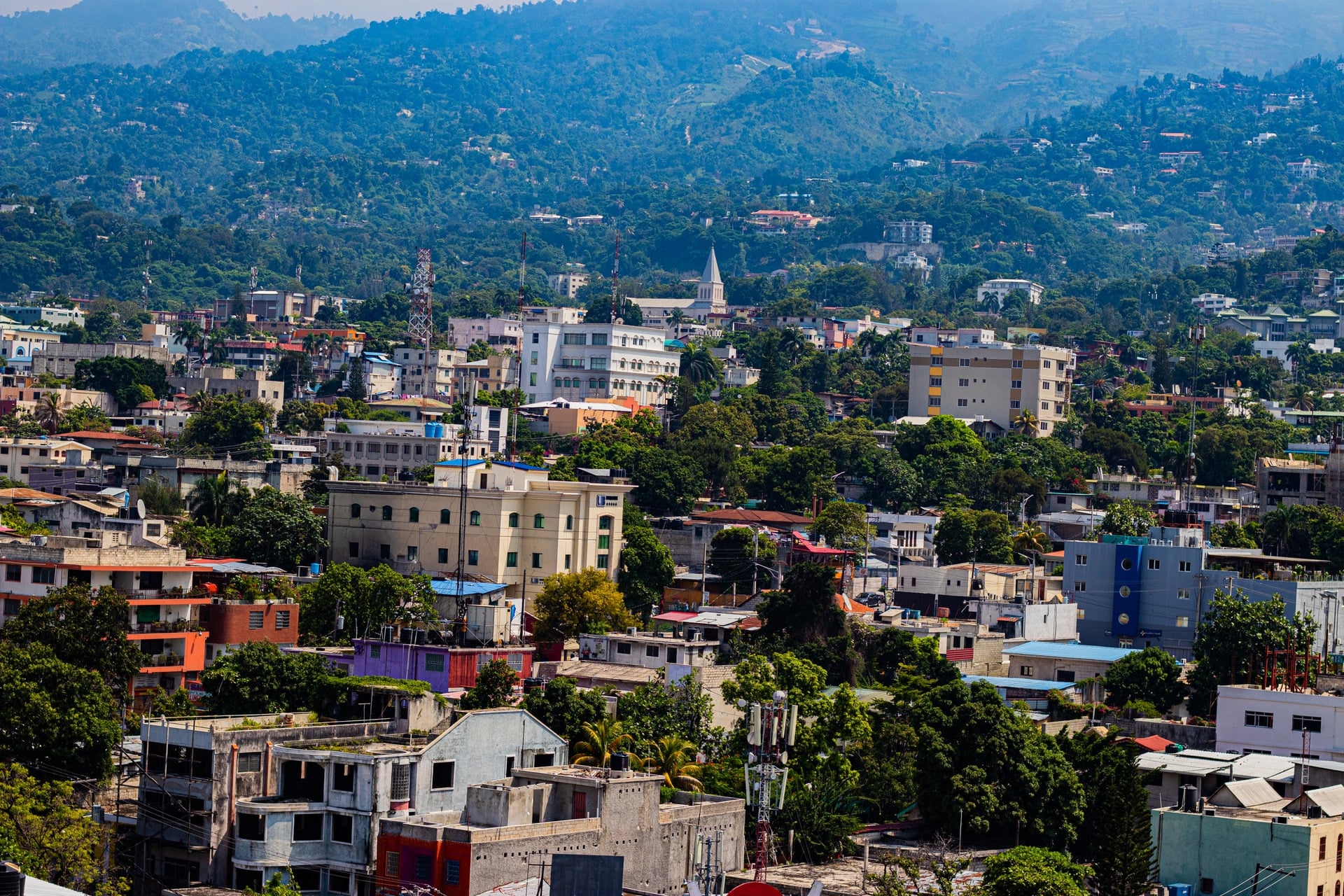 A village in Haiti